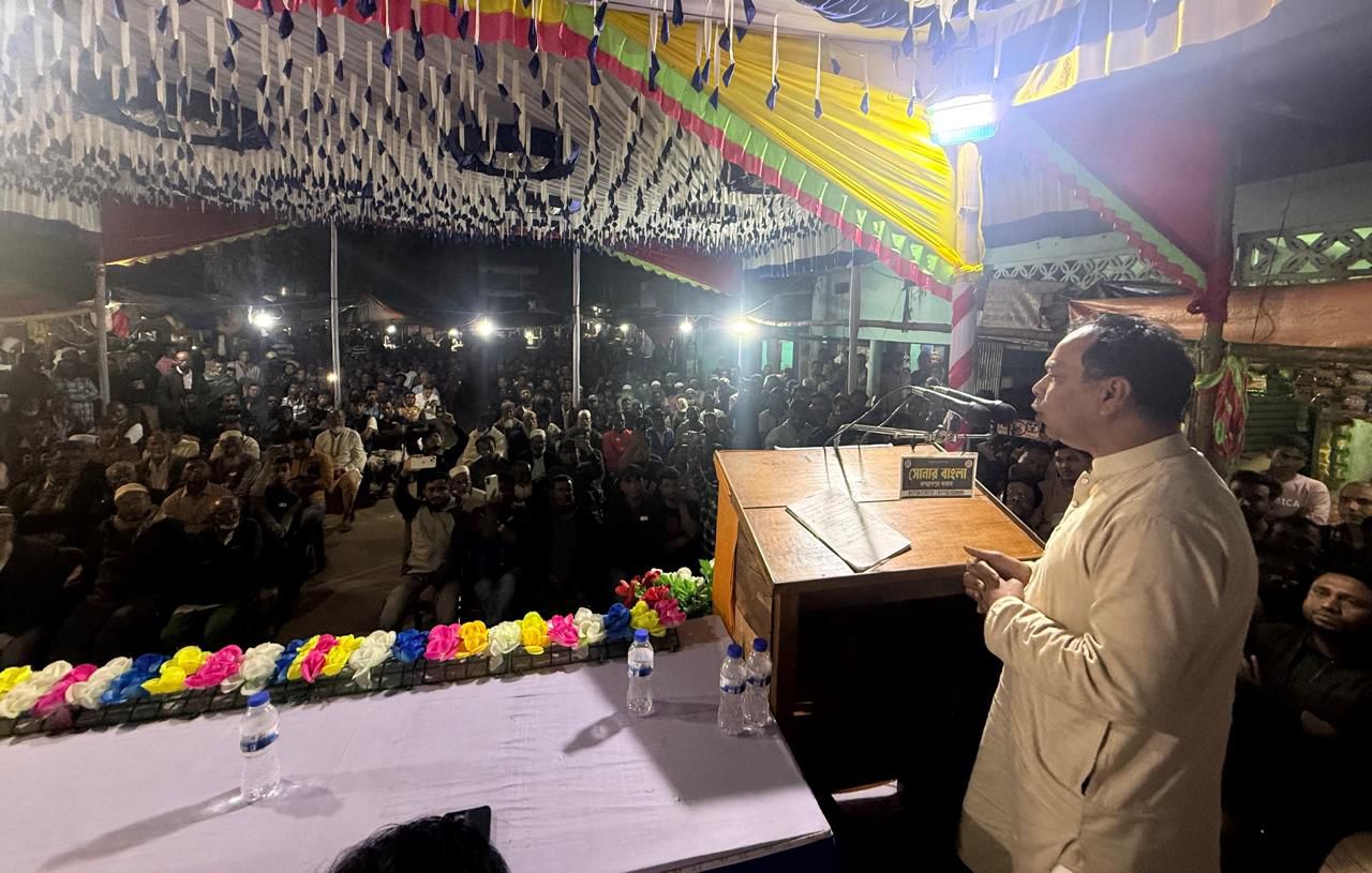 জগন্নাথপুরের চিলাউড়া বাজারে মোহাম্মদ কয়ছর আহমেদের, ধানের শীষের নির্বাচনী জনসভা অনুষ্ঠিত